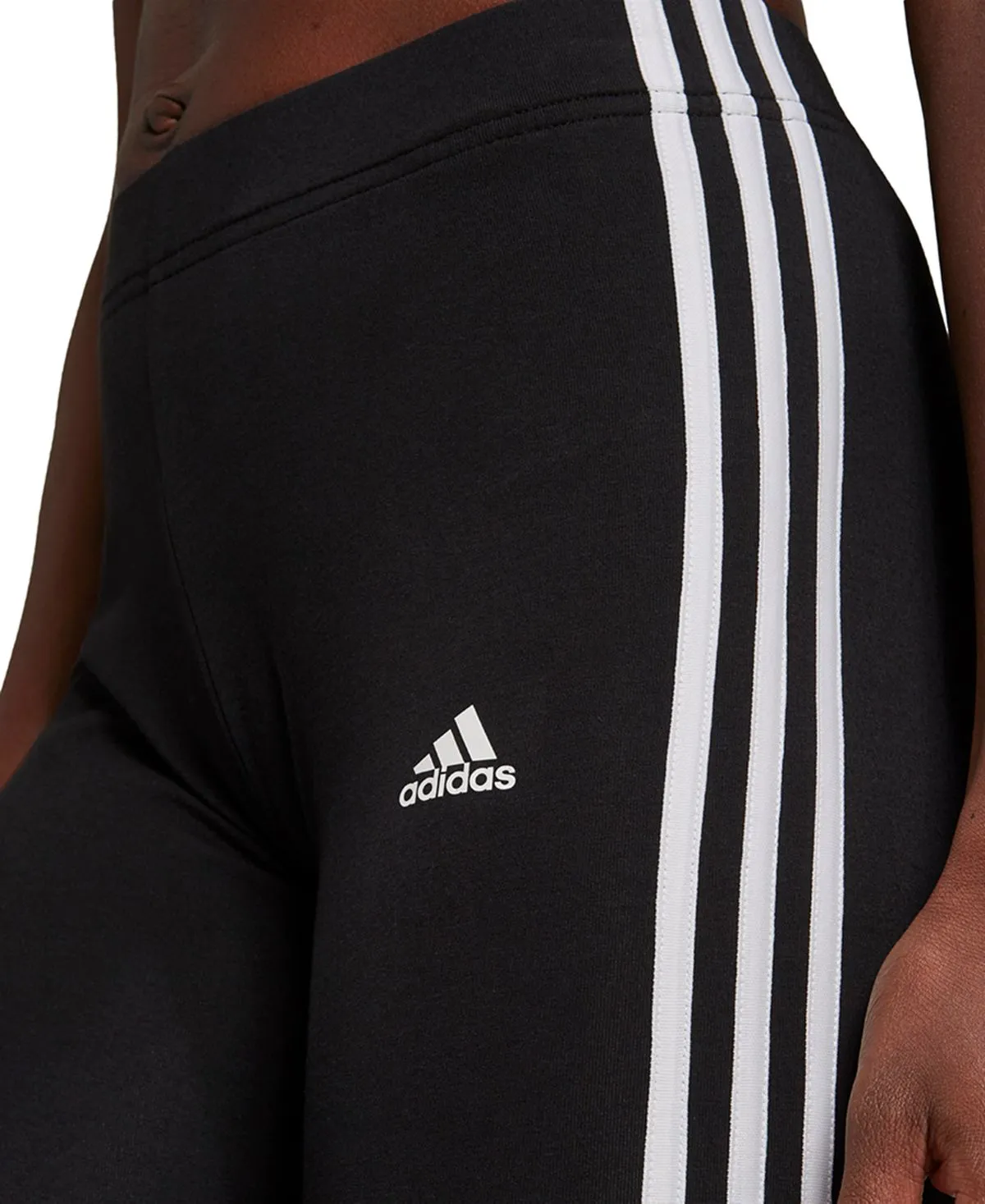adidas Women's 3 Stripe Bike Shorts, Black
