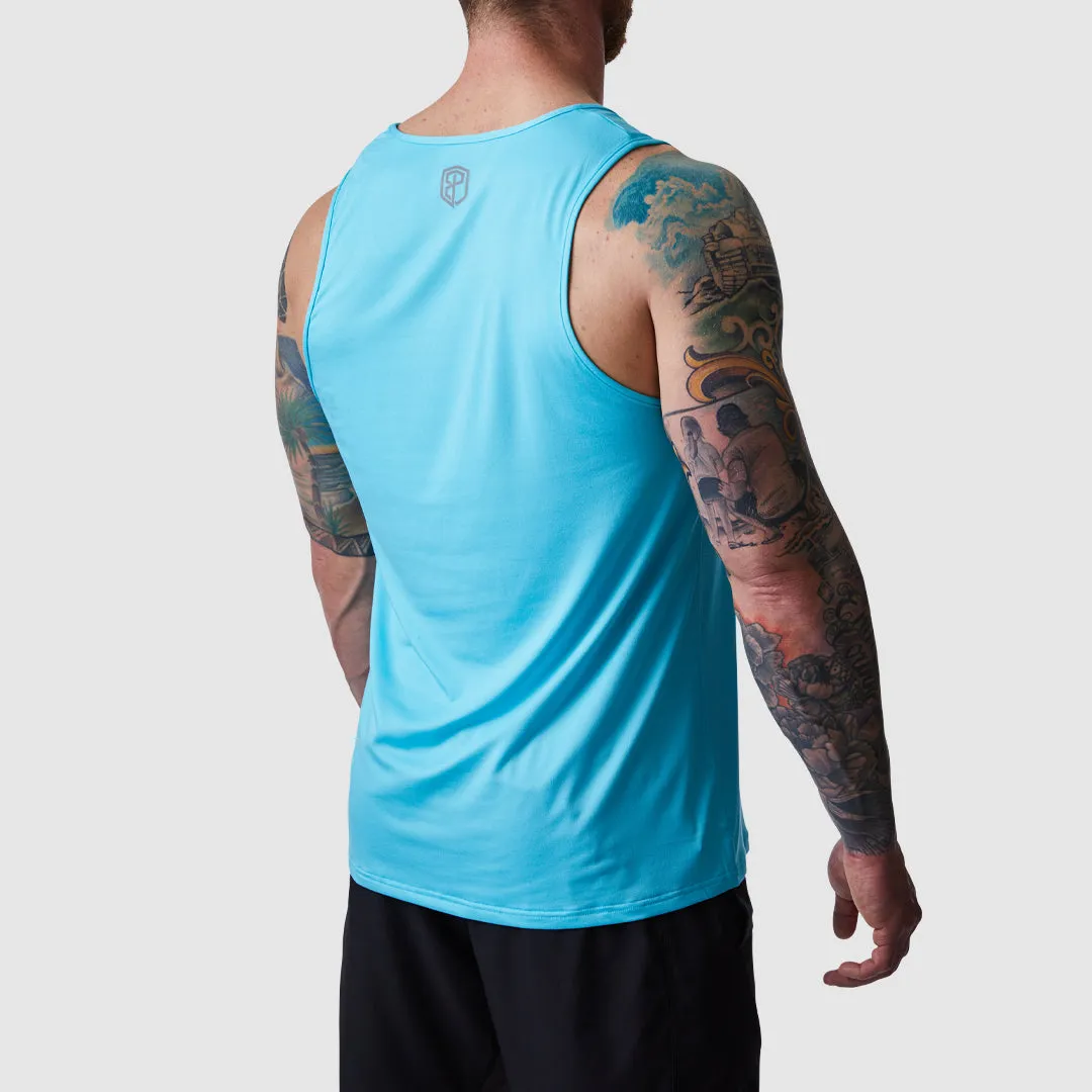 Athleisure Pocket Tank (Tahiti Blue-90's Vibes)