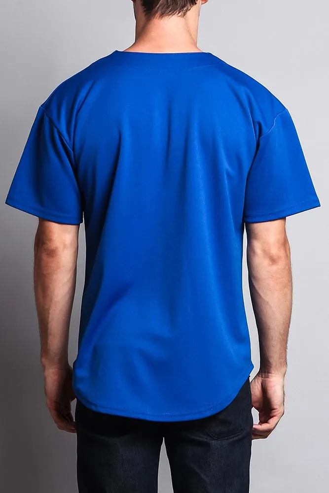 Baseball Button Down Short Sleeve Jersey