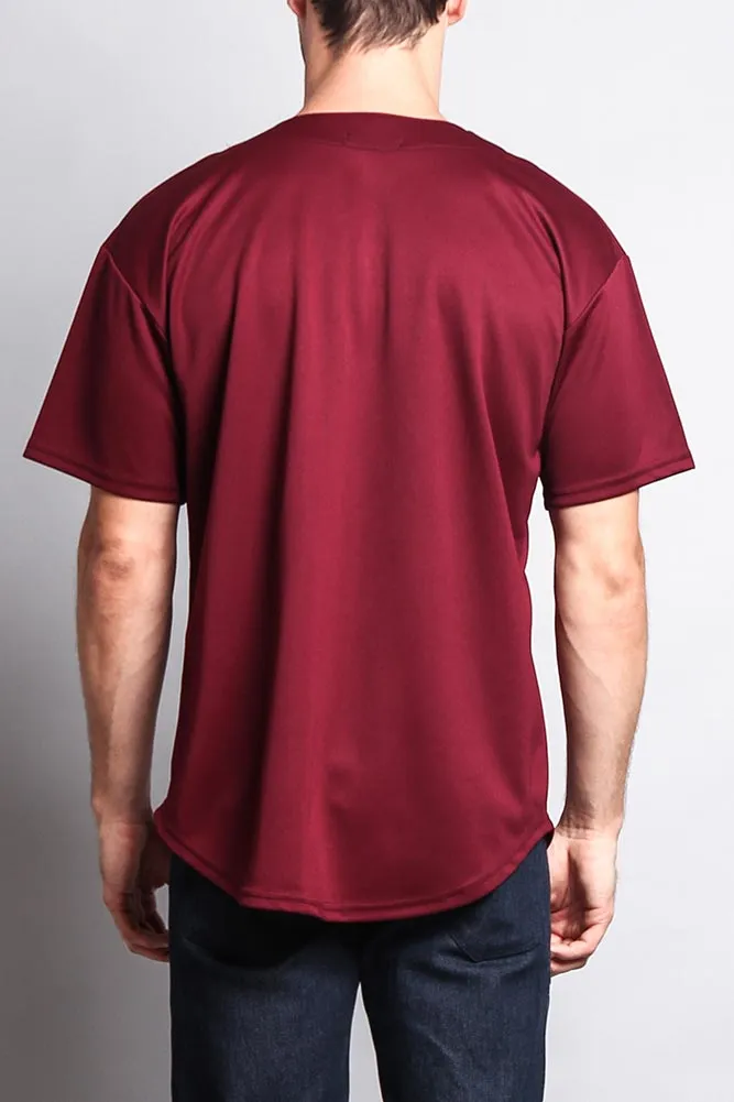 Baseball Button Down Short Sleeve Jersey