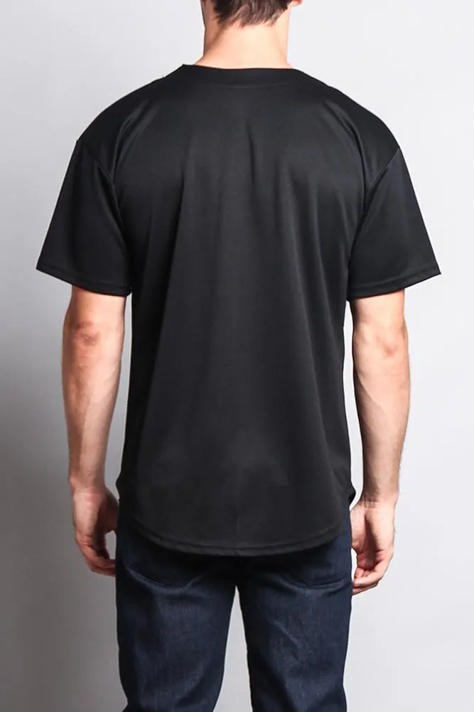 Baseball Button Down Short Sleeve Jersey