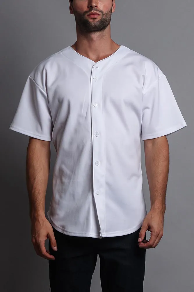 Baseball Button Down Short Sleeve Jersey