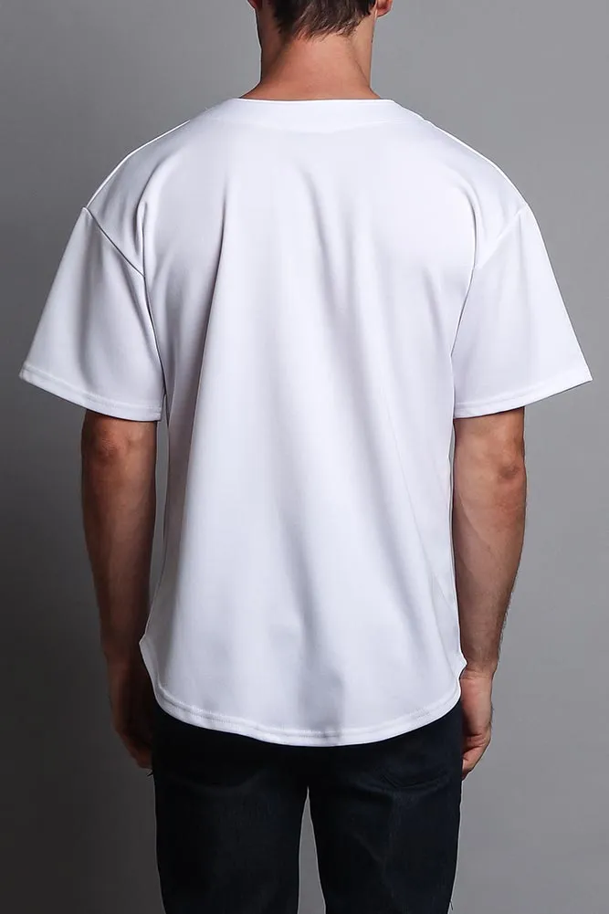 Baseball Button Down Short Sleeve Jersey