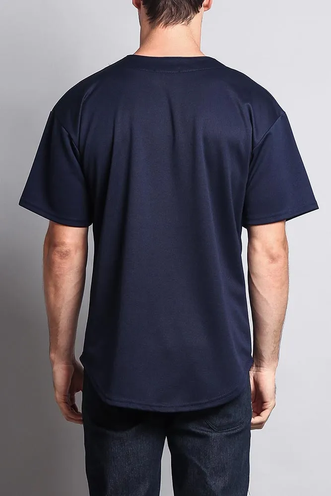 Baseball Button Down Short Sleeve Jersey
