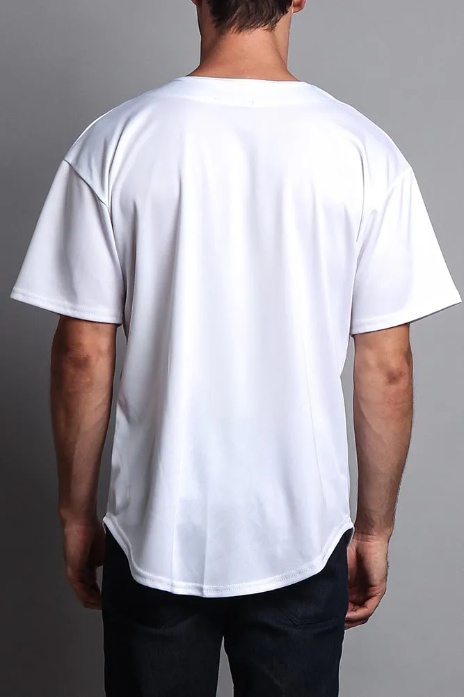Baseball Button Down Short Sleeve Jersey