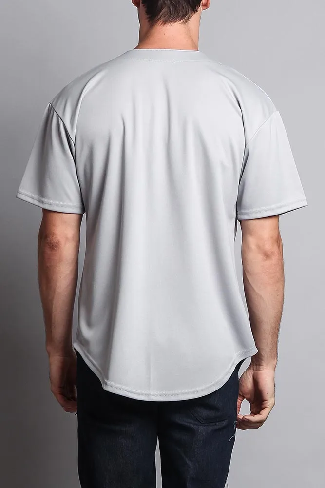 Baseball Button Down Short Sleeve Jersey