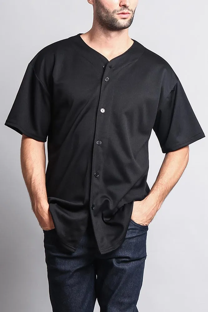 Baseball Button Down Short Sleeve Jersey