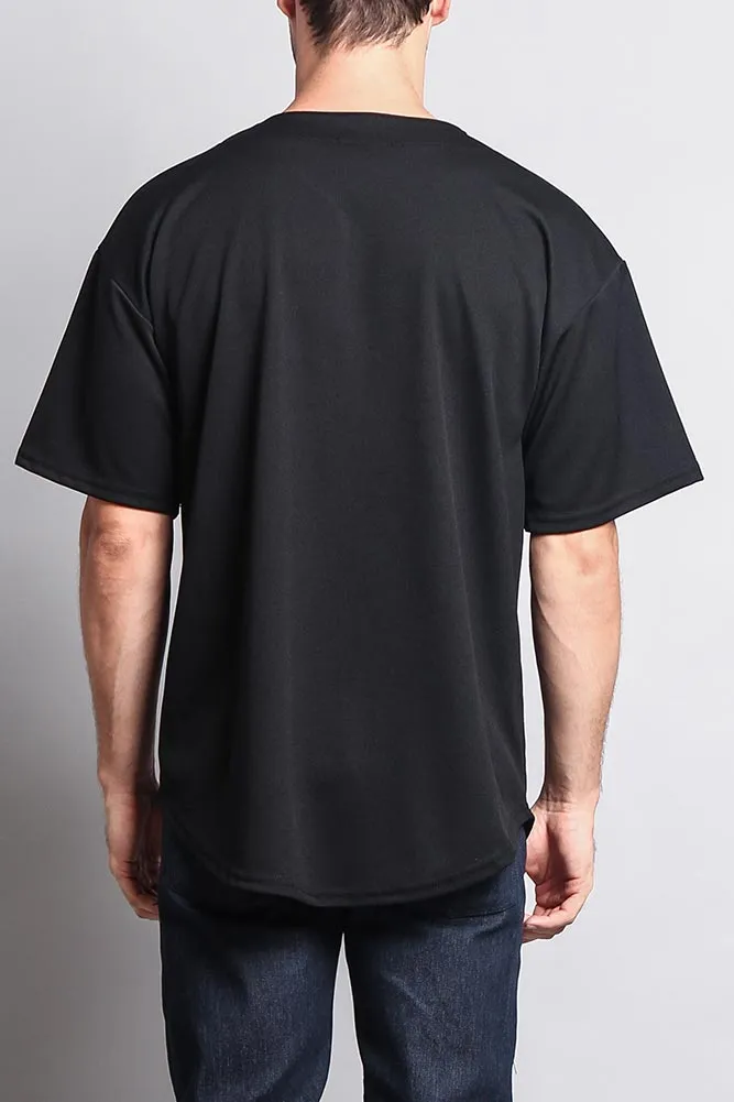Baseball Button Down Short Sleeve Jersey