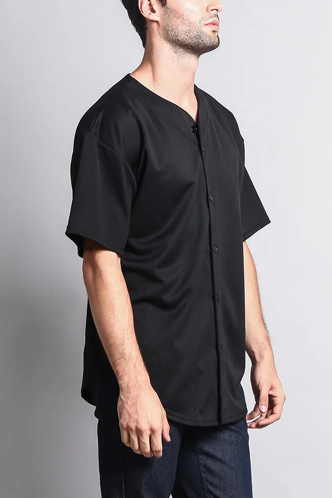 Baseball Button Down Short Sleeve Jersey