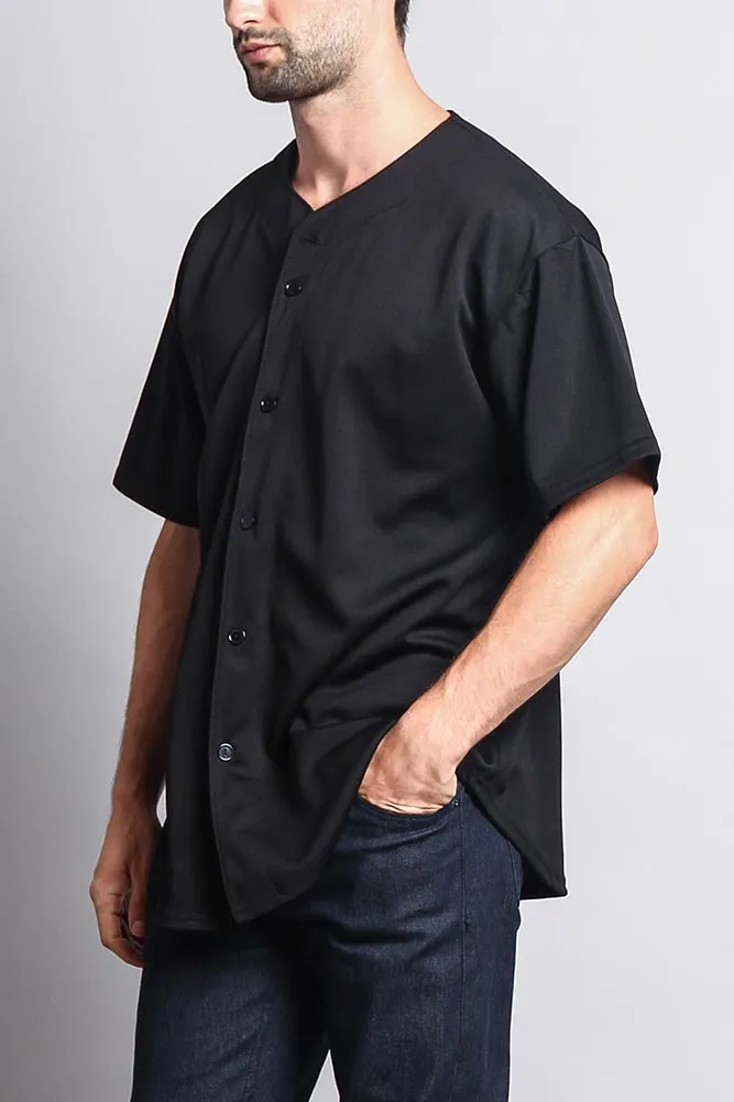 Baseball Button Down Short Sleeve Jersey