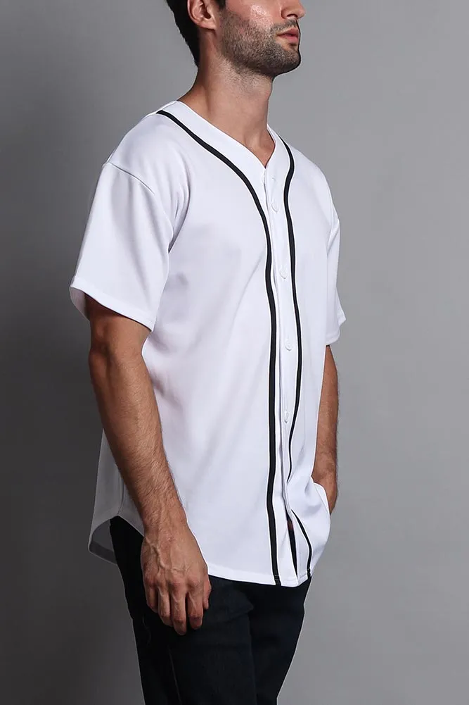 Baseball Button Down Short Sleeve Jersey