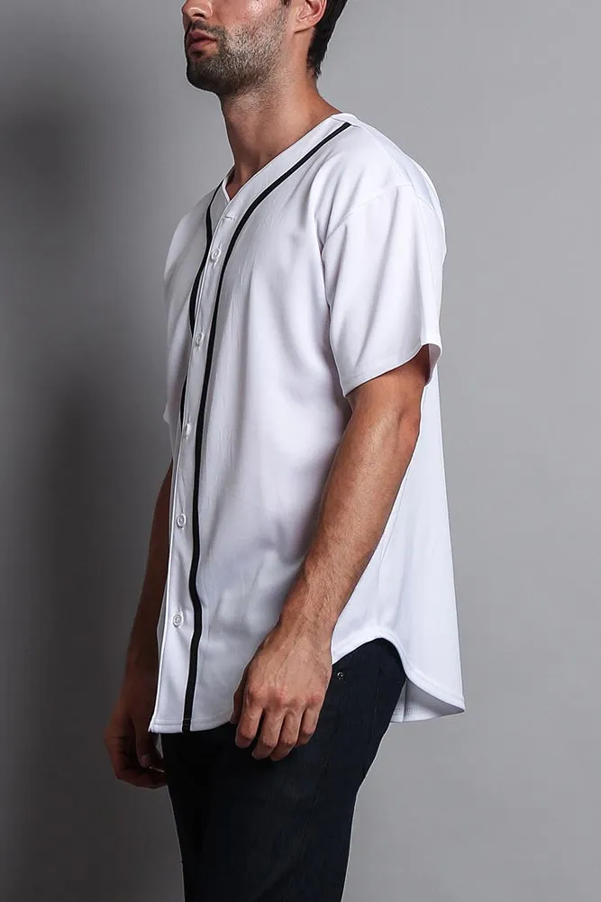 Baseball Button Down Short Sleeve Jersey