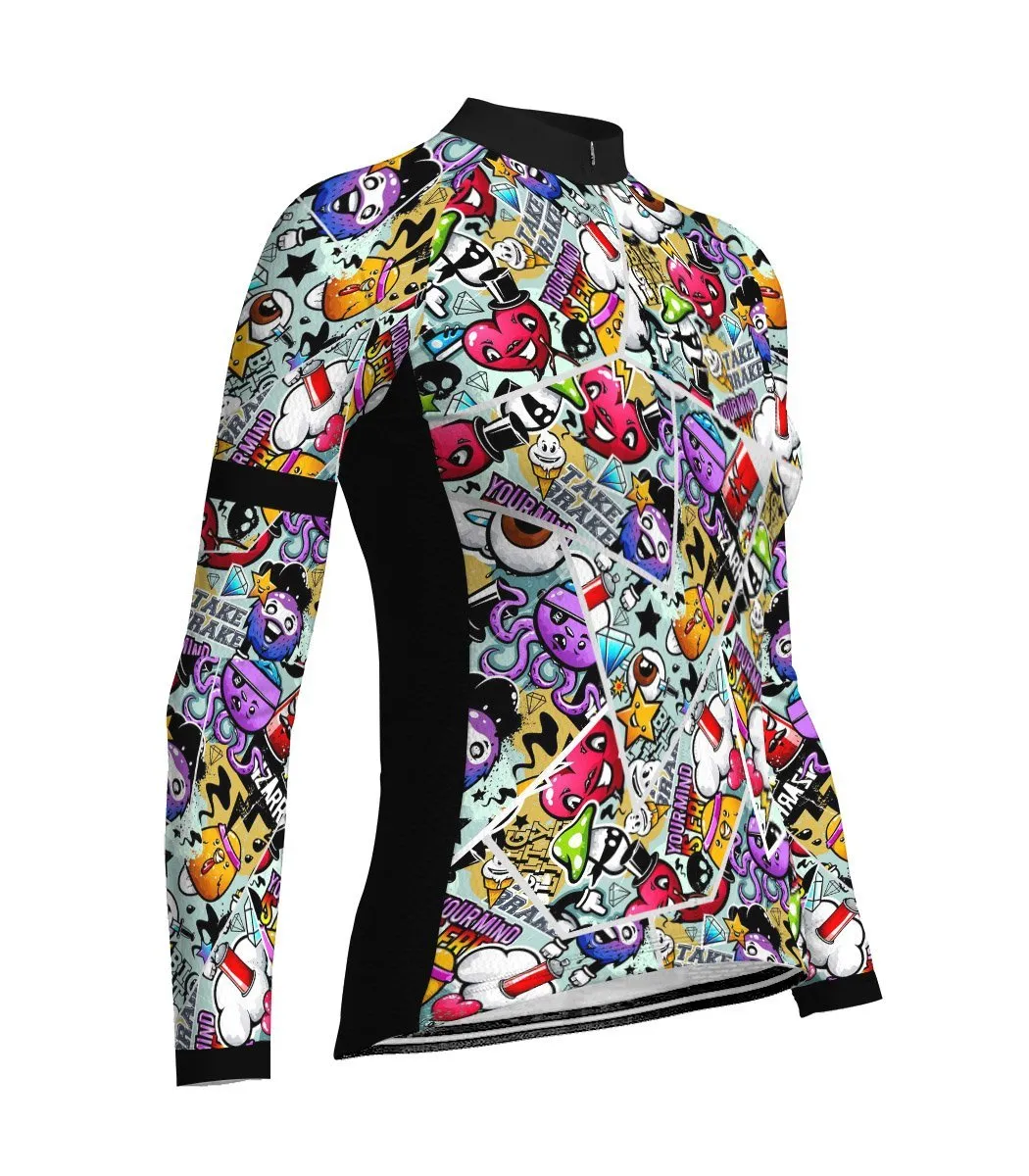 Crazy Long Sleeve Cycling Jersey for Women