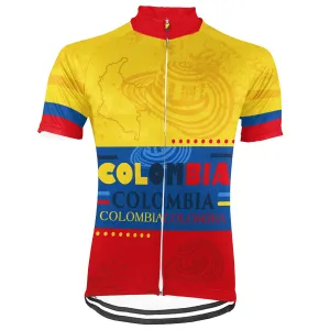 Customized Colombian Short Sleeve Cycling Jersey For Men