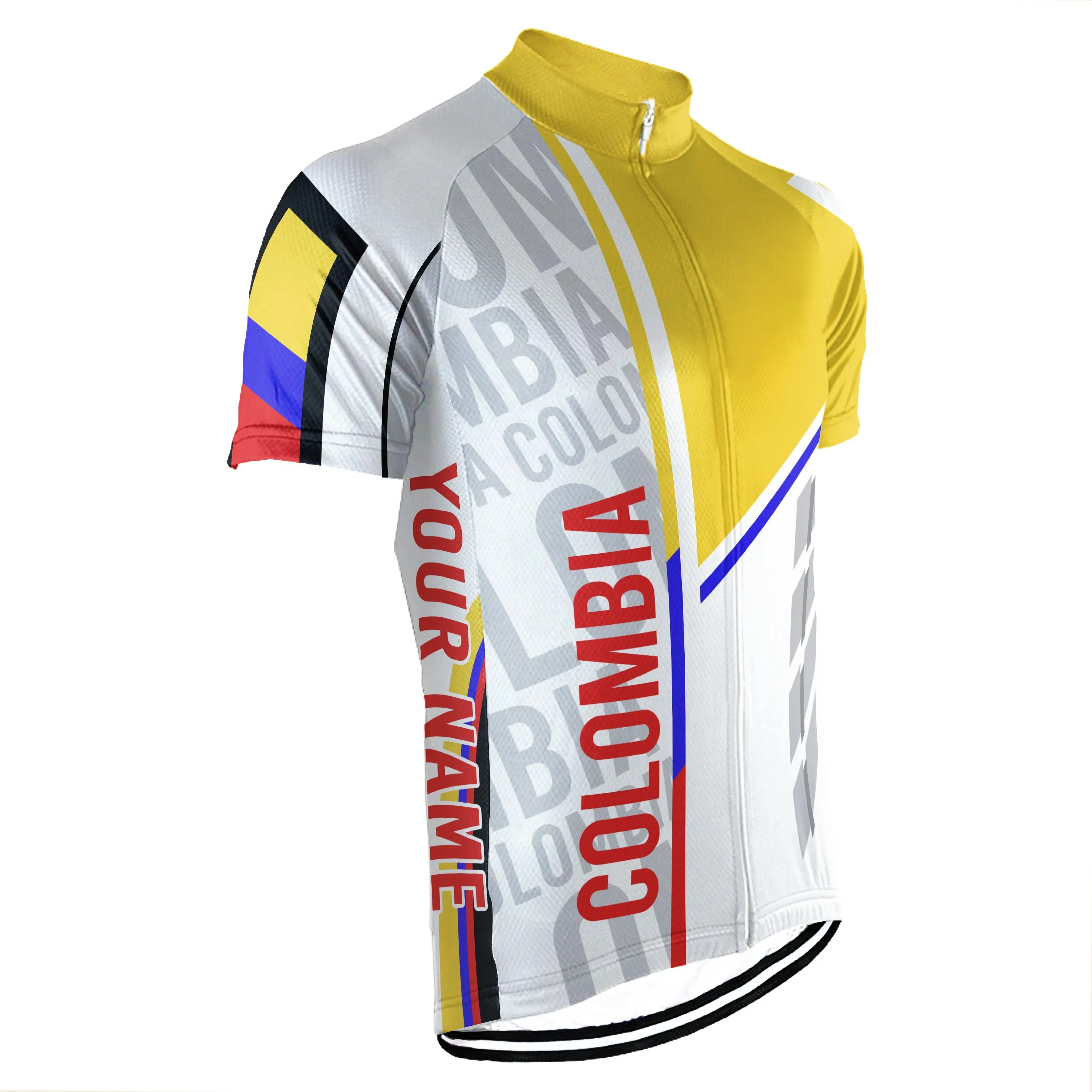 Customized Colombian Short Sleeve Cycling Jersey For Men