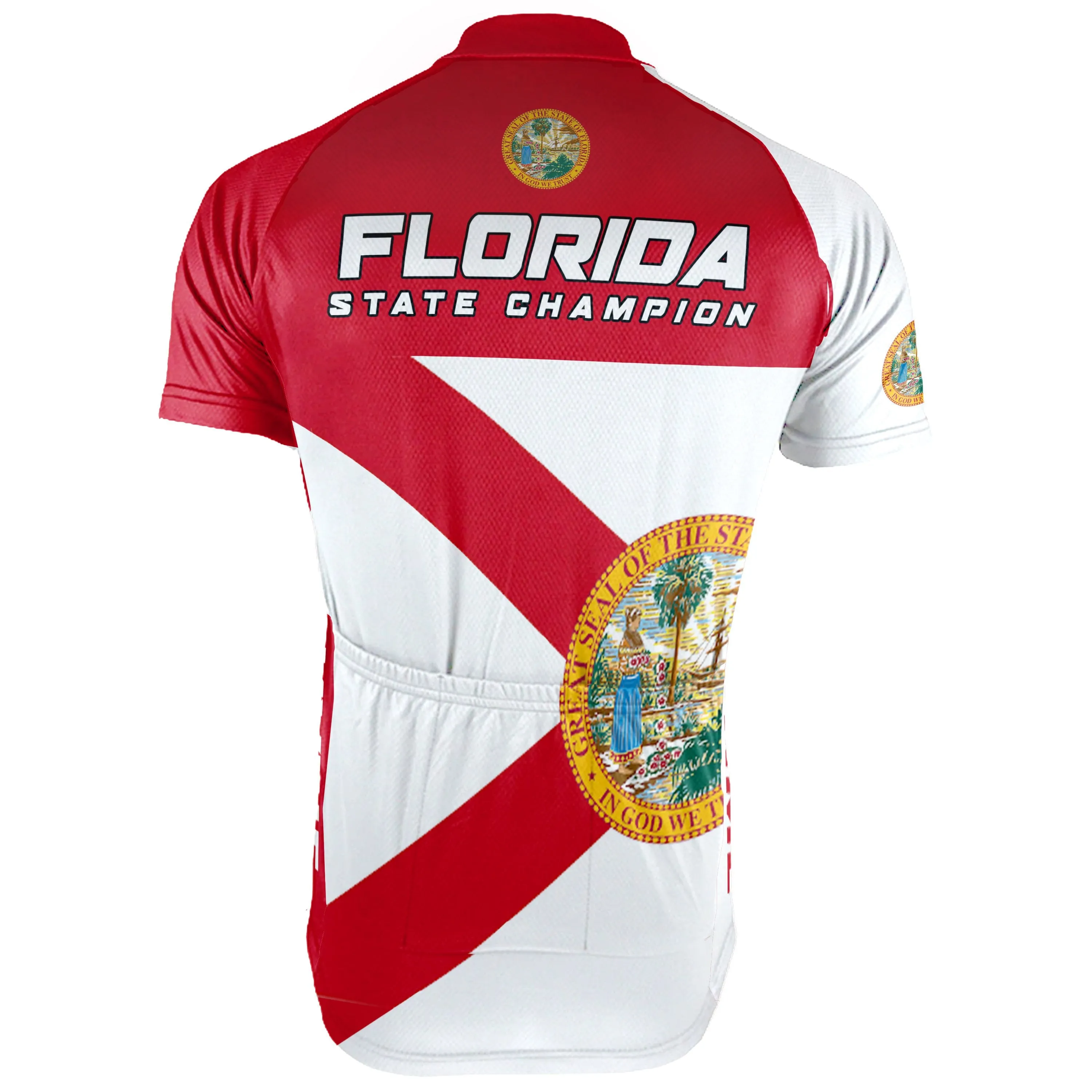 Customized Florida Short Sleeve Cycling Jersey for Men