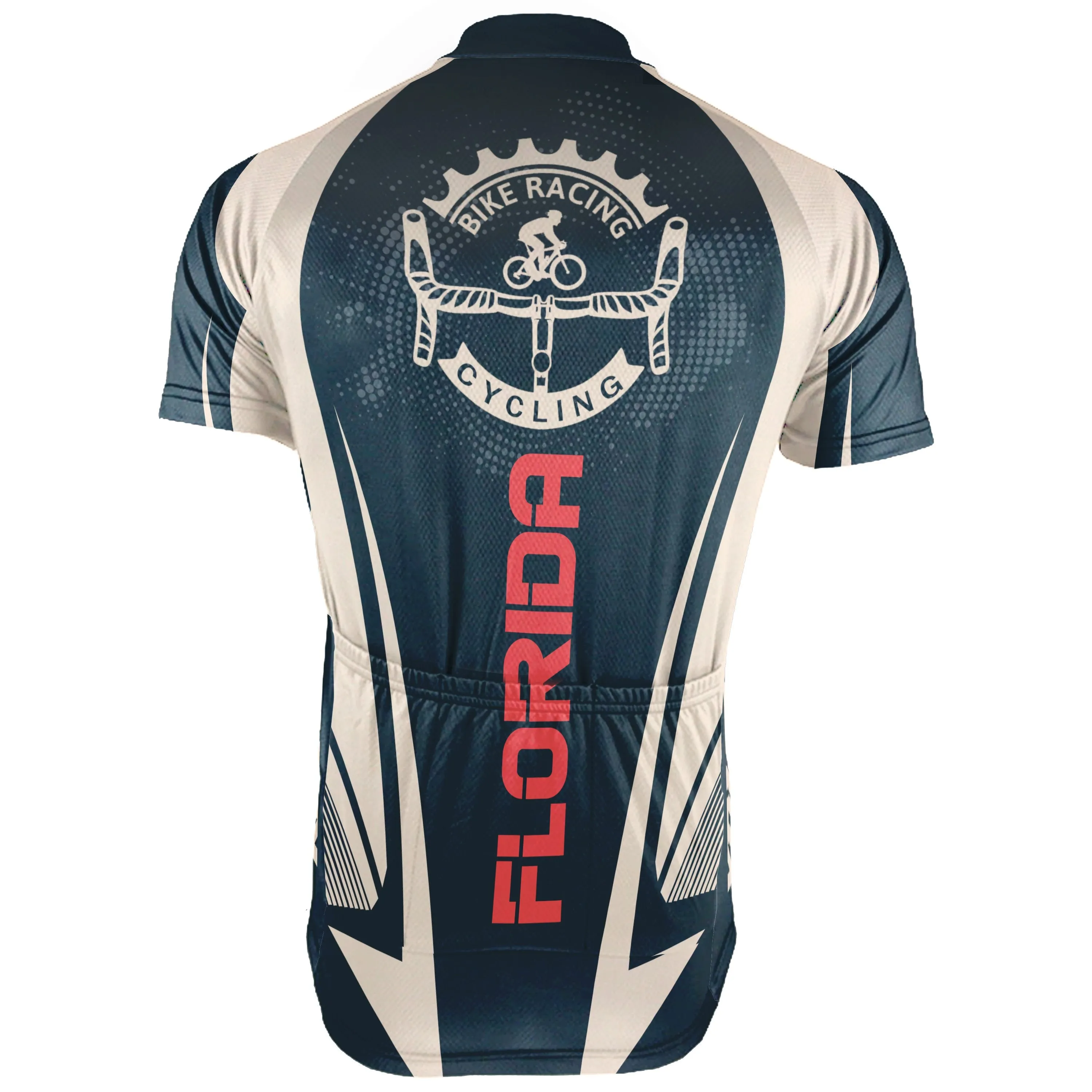 Customized Florida Short Sleeve Cycling Jersey for Men