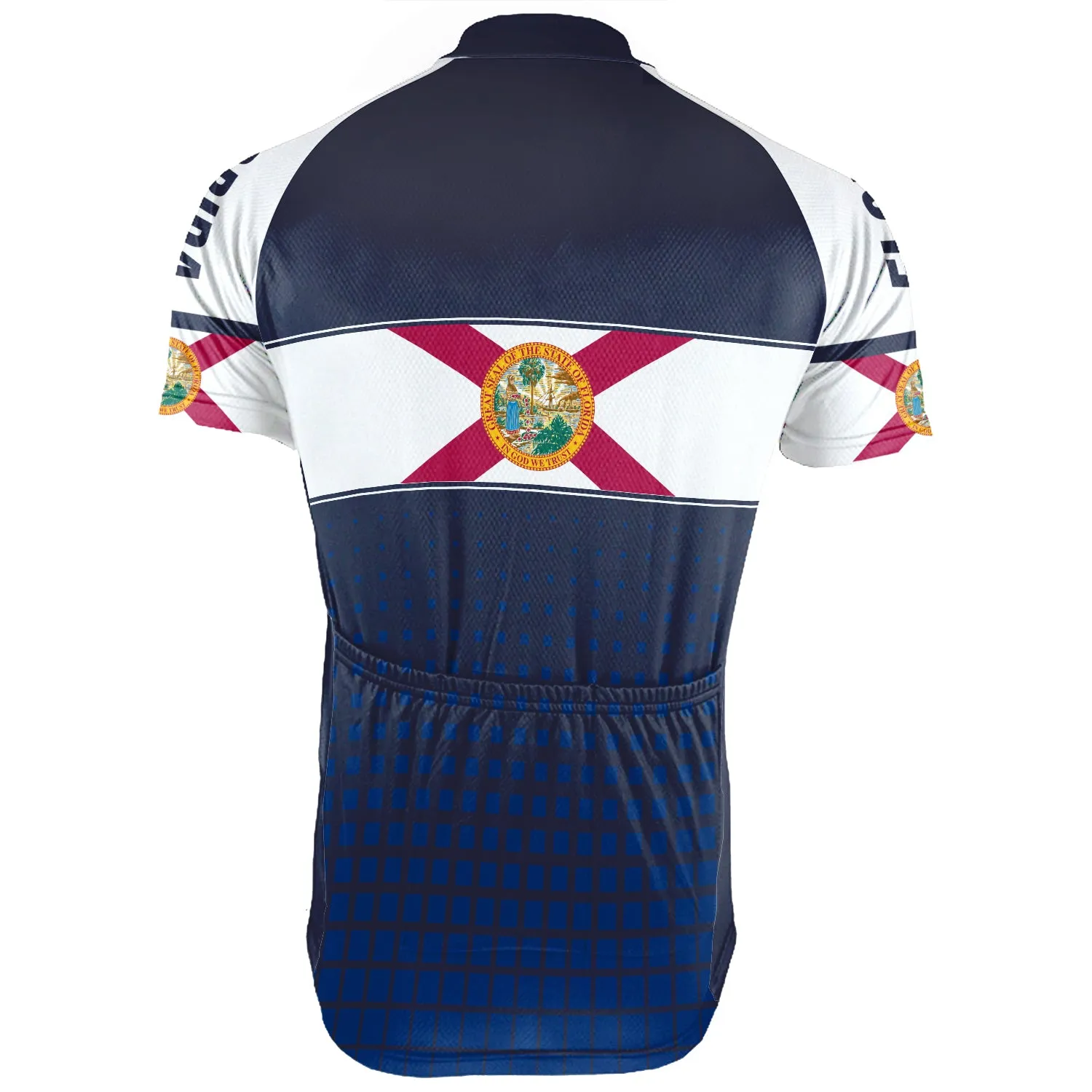 Customized Florida Short Sleeve Cycling Jersey for Men