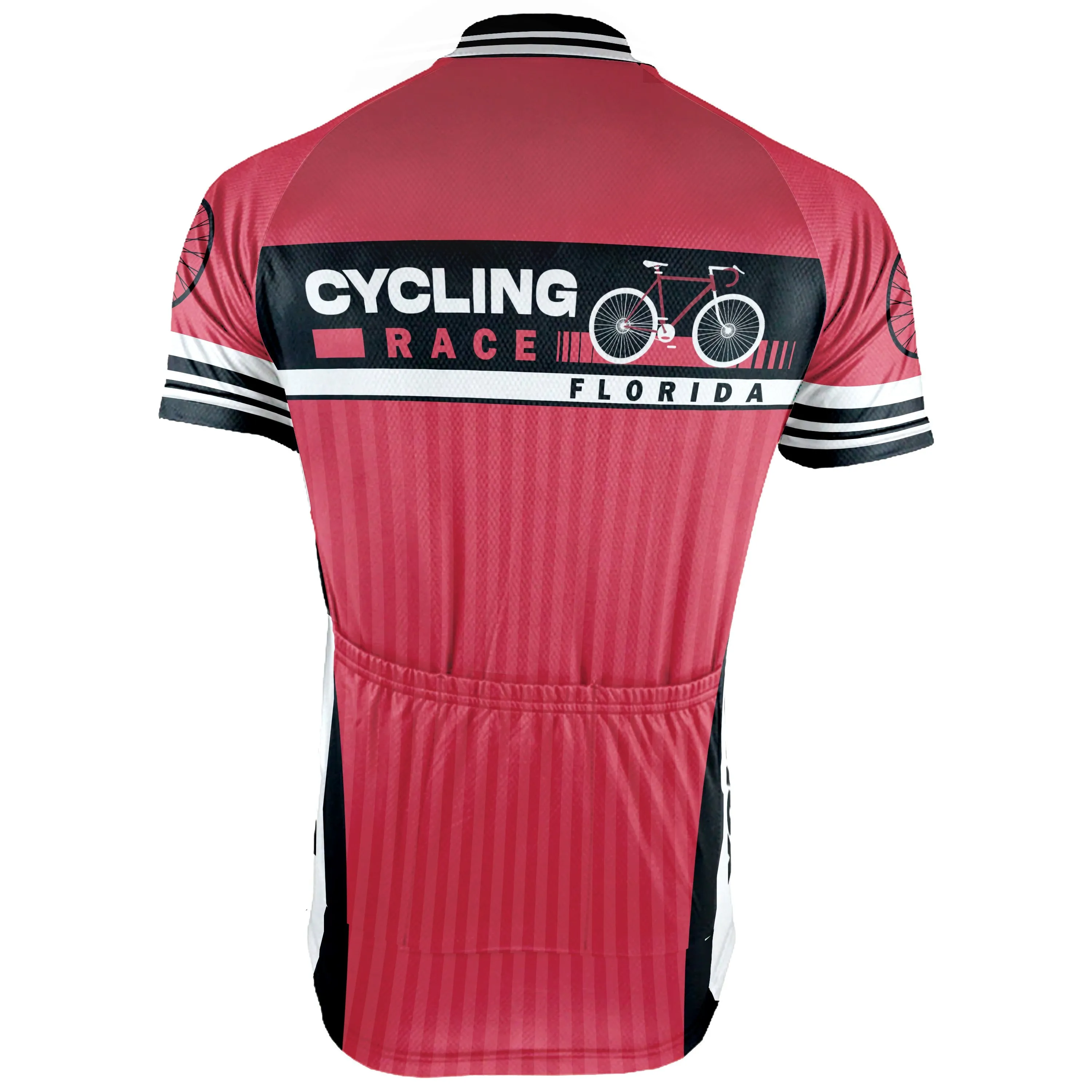 Customized Florida Short Sleeve Cycling Jersey for Men