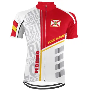 Customized Florida Short Sleeve Cycling Jersey for Men
