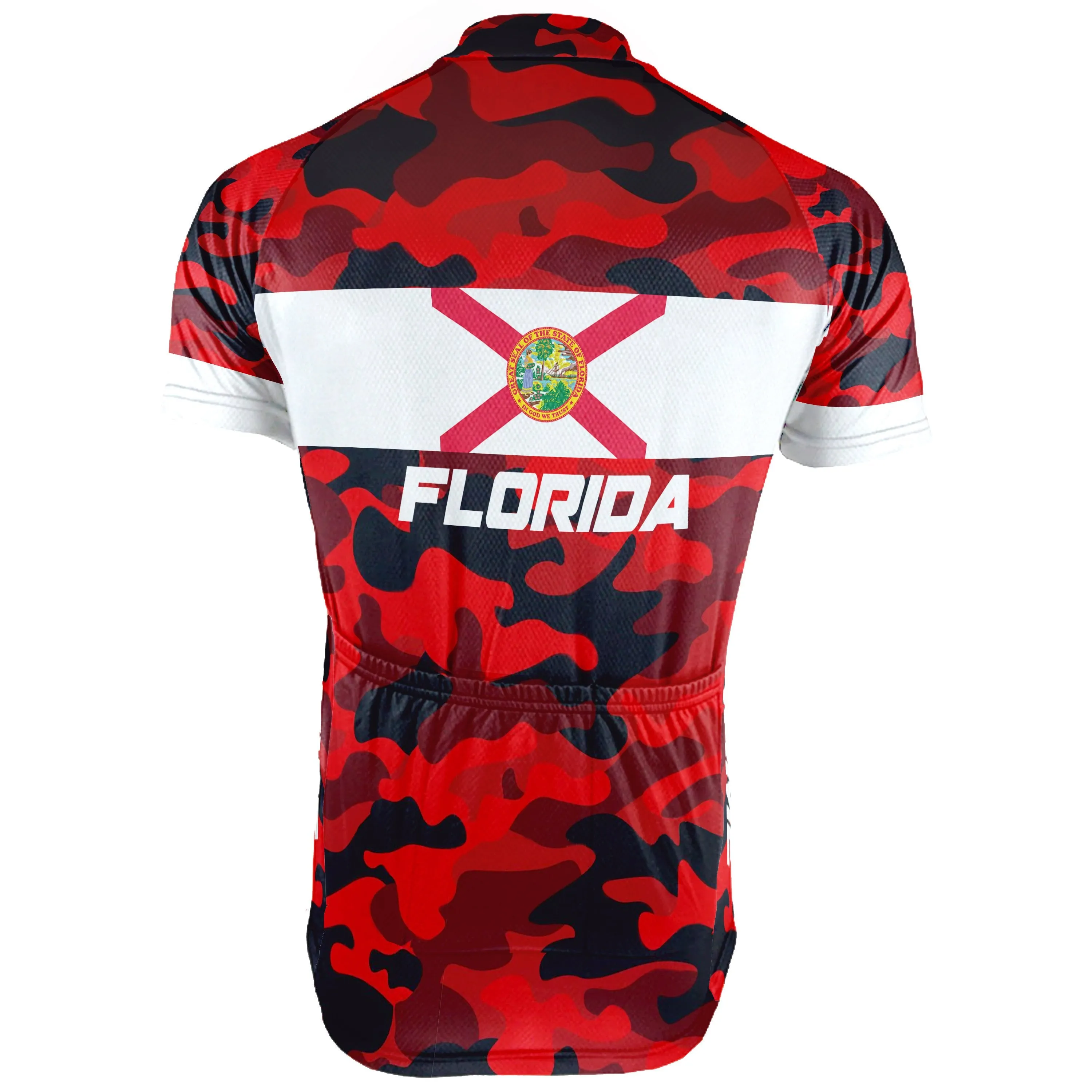 Customized Florida Short Sleeve Cycling Jersey for Men