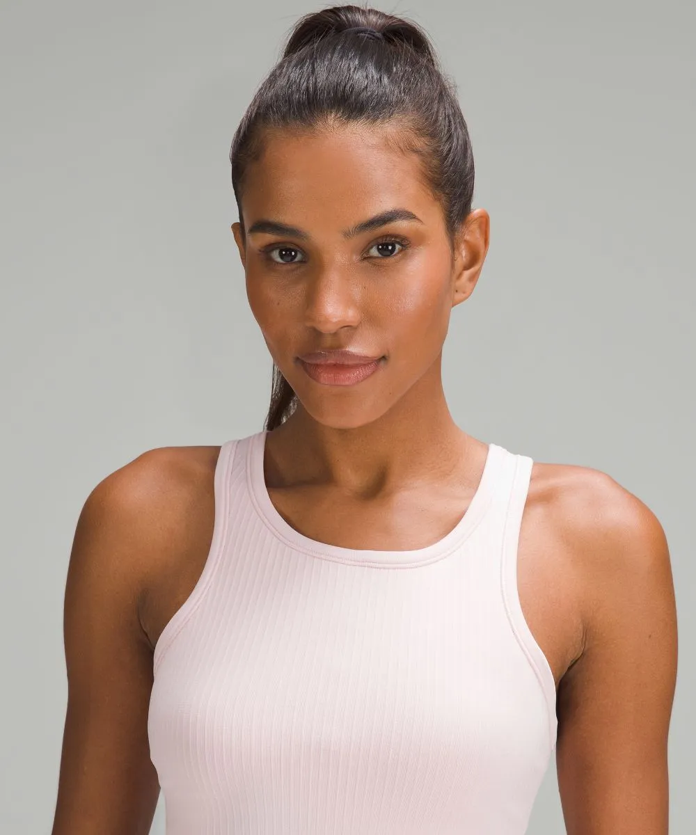 Ebb to Street Lululemon Open Back Crop Tank, Pink