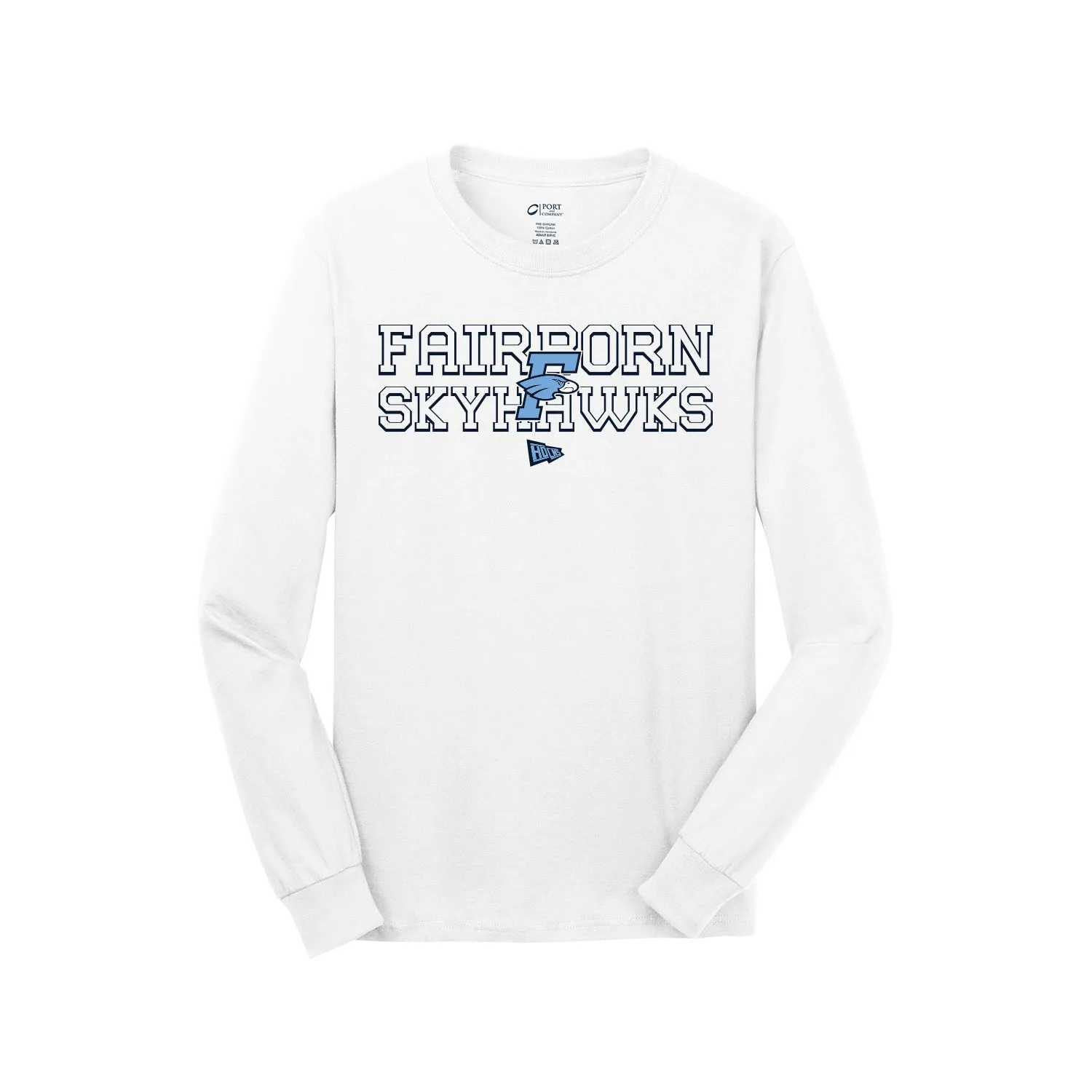 Fairborn Athletics - Long Sleeve Tee (White)
