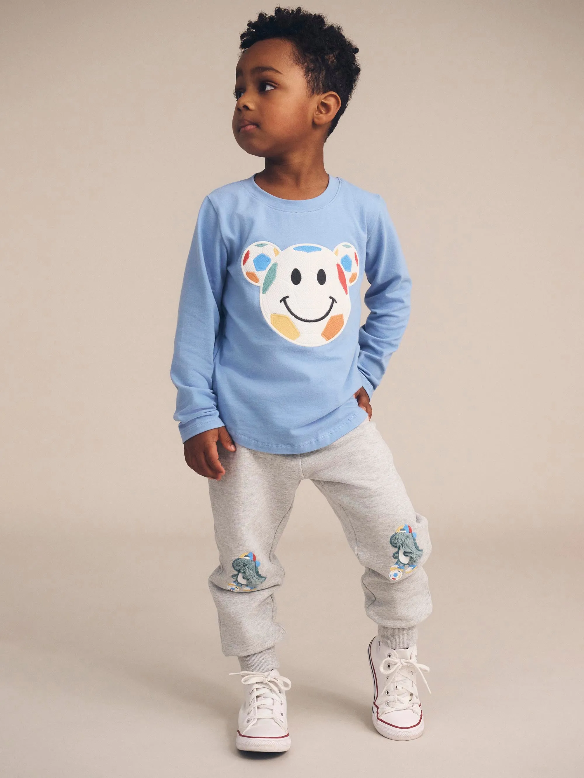 Huxbaby Smiley Soccer Top