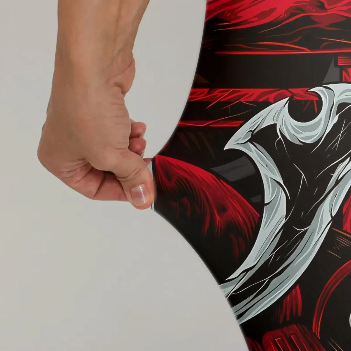 Japanese Red Demon Samurai Leggings