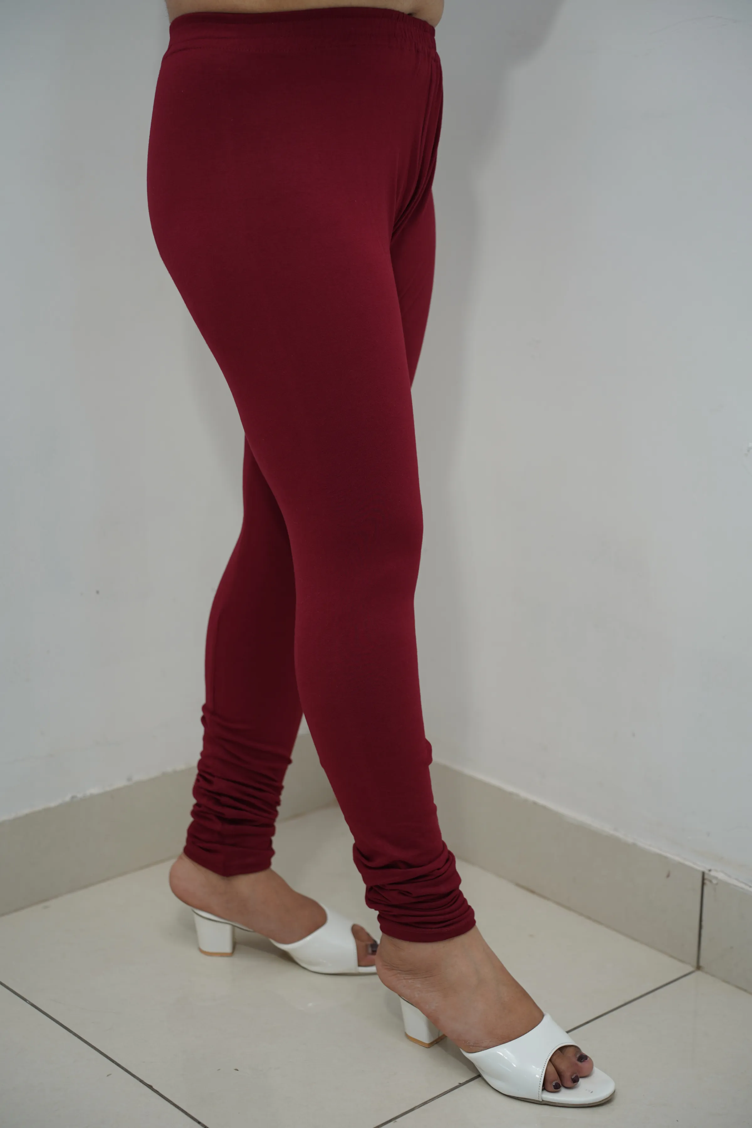 Maroon Cotton Legging