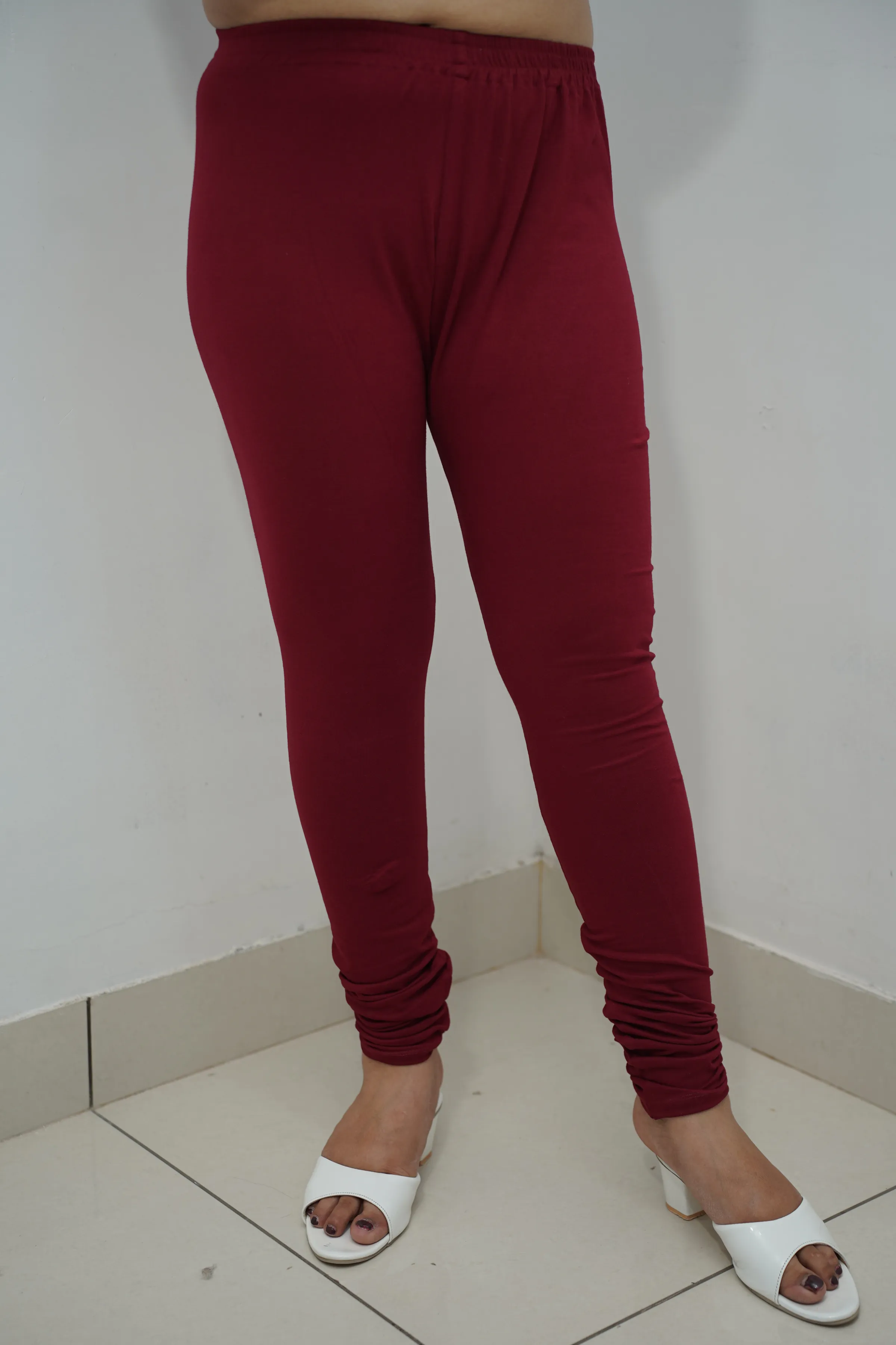 Maroon Cotton Legging