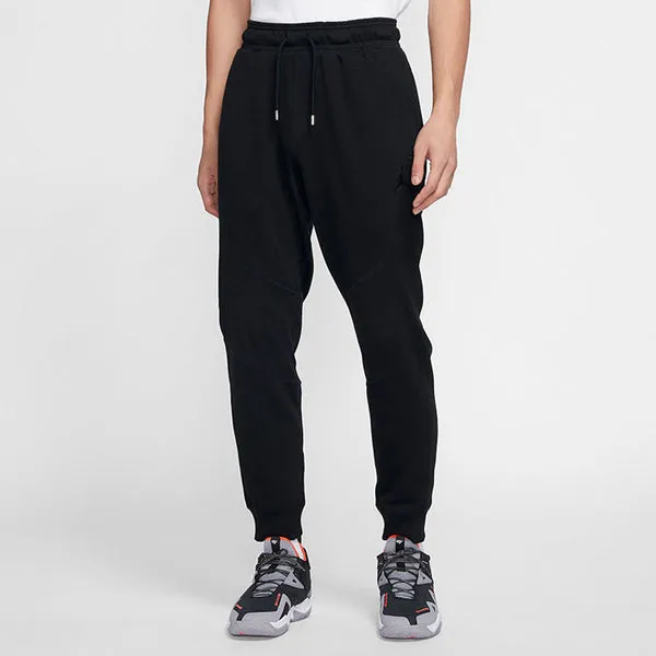Men's Air Jordan Casual Black Sports Pants/Trousers/Joggers, black