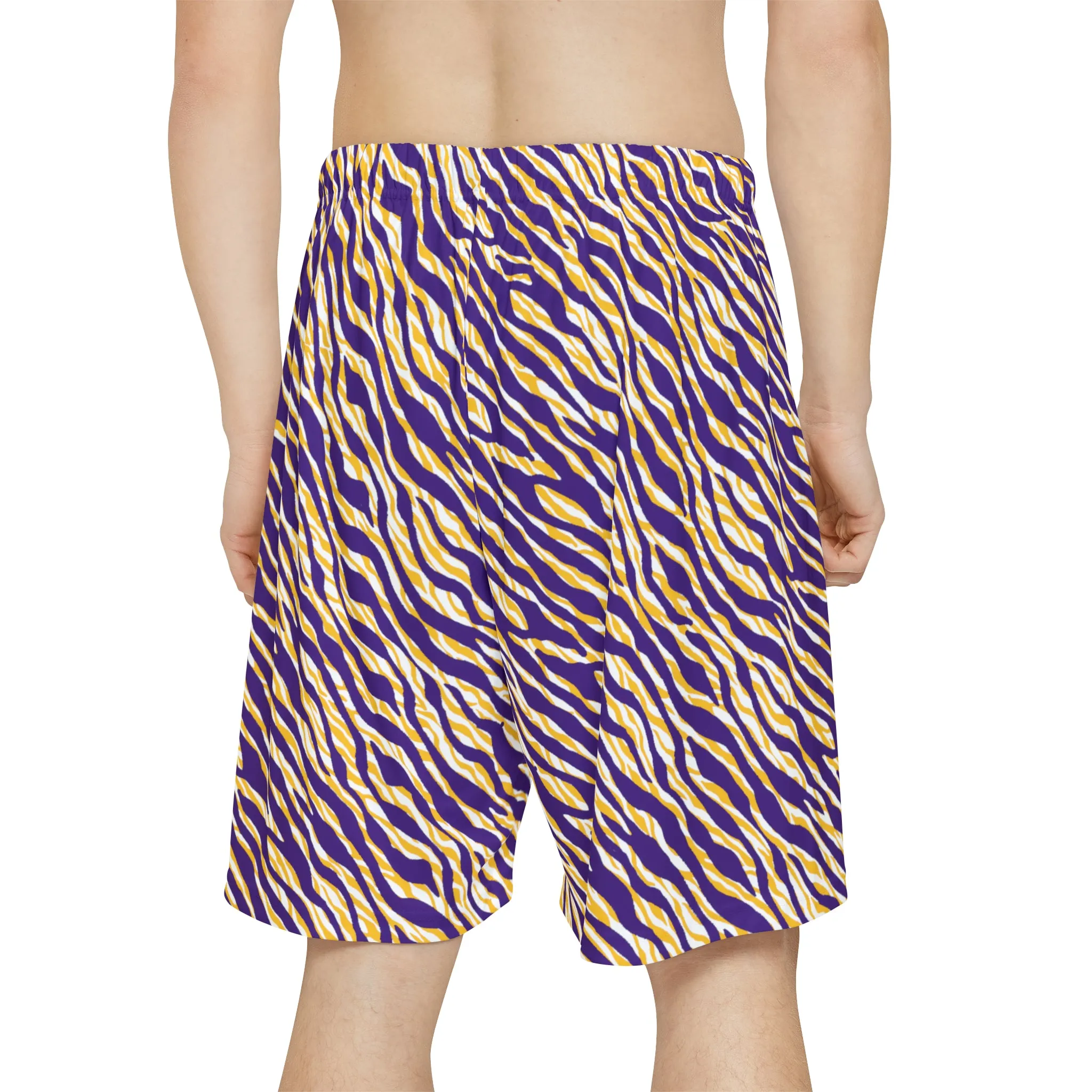 Men’s Sports Shorts - Zebra Print
