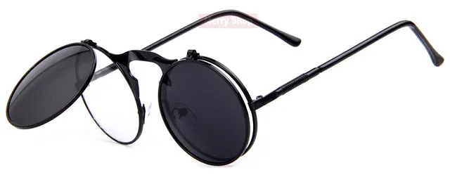 MERRY'S VINTAGE STEAMPUNK Sunglasses round Designer steam punk Metal Women Coating Sunglasses Retro CIRCLE SUN GLASSES
