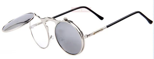 MERRY'S VINTAGE STEAMPUNK Sunglasses round Designer steam punk Metal Women Coating Sunglasses Retro CIRCLE SUN GLASSES
