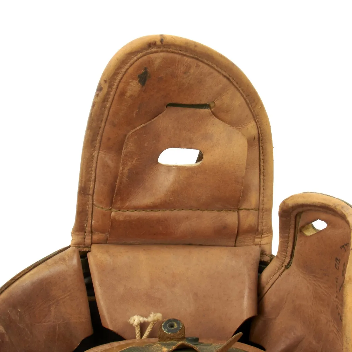 Original U.S. WWII M38 Tanker Helmet by Wilson Athletic Goods with Polaroid M-1944 Goggles
