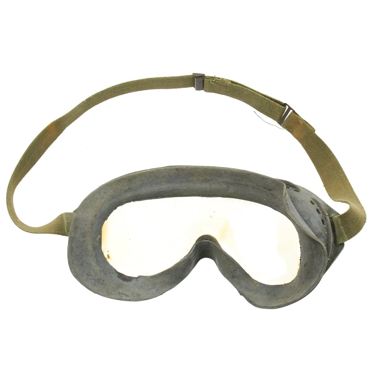 Original U.S. WWII M38 Tanker Helmet by Wilson Athletic Goods with Polaroid M-1944 Goggles