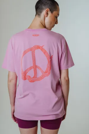 Peacesnake Unisex T-Shirt Pink