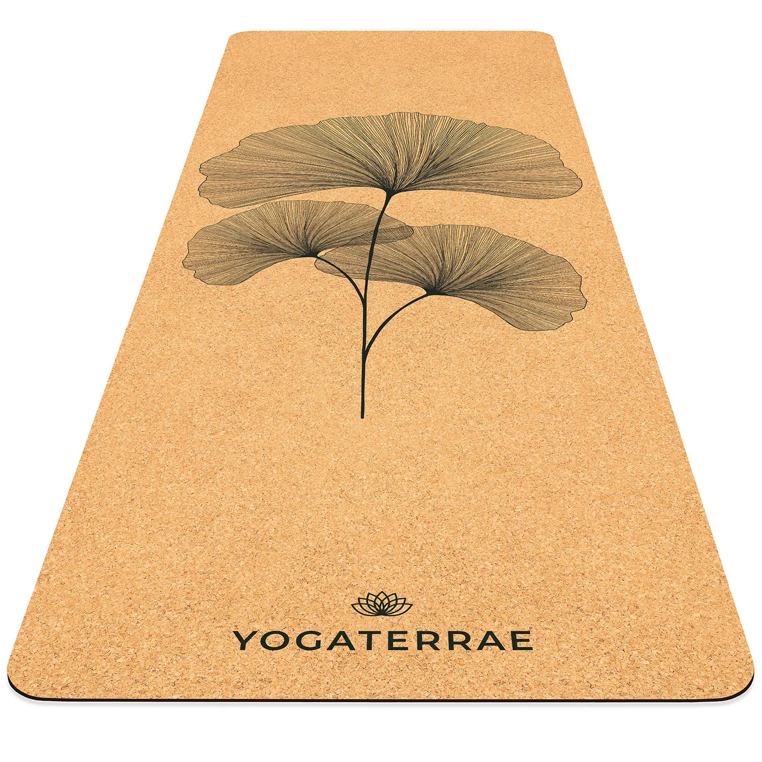 TAPIS DE YOGA GINKGO BILOBA EN LIGE ET CAOUTCHOUC NATURELS AVEC SAC