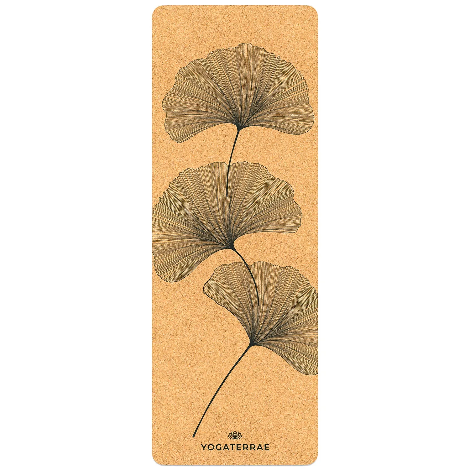 TAPIS DE YOGA GINKGO YIN YANG EN LIGE ET CAOUTCHOUC NATURELS