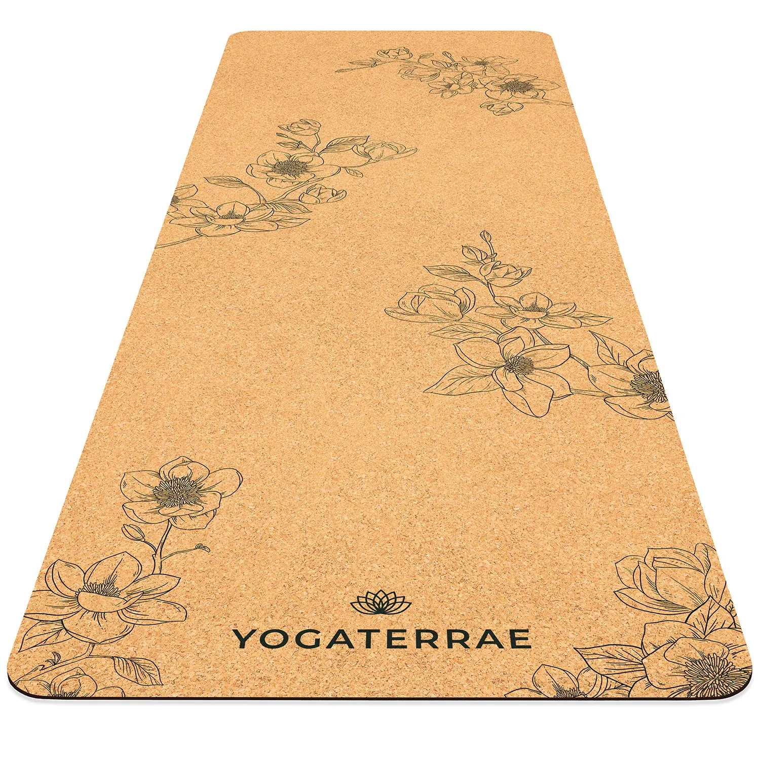 TAPIS DE YOGA LES MAGNOLIAS EN LIGE ET CAOUTCHOUC NATURELS AVEC SAC