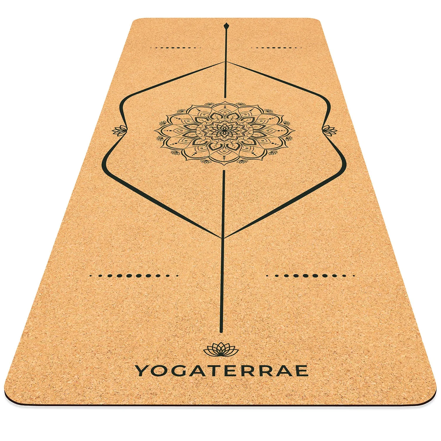 TAPIS DE YOGA MANDALA EN LIGE ET CAOUTCHOUC NATURELS