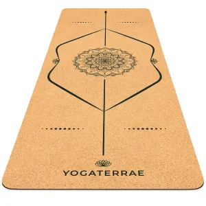 TAPIS DE YOGA MANDALA EN LIGE ET CAOUTCHOUC NATURELS