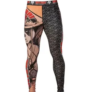 TATAMI - Samurai Panda - BJJ compression tights /rash guard / Spats /Pants