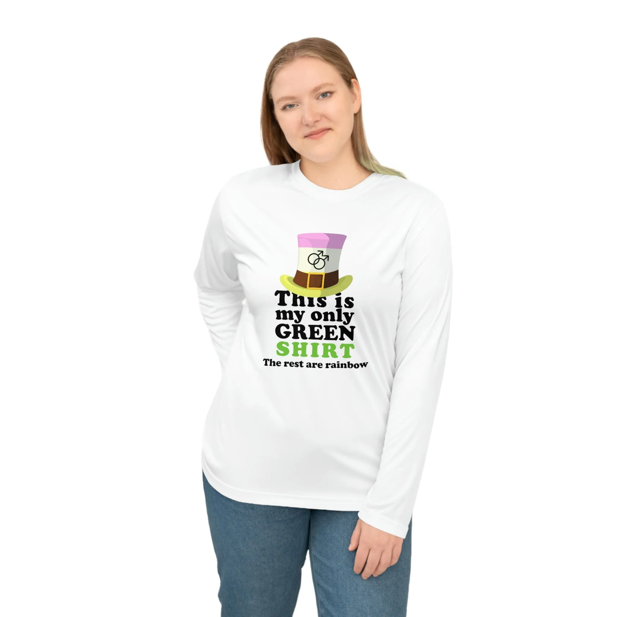 Twink Flag Unisex Performance Long Sleeve Shirt - My Only Green Shirt