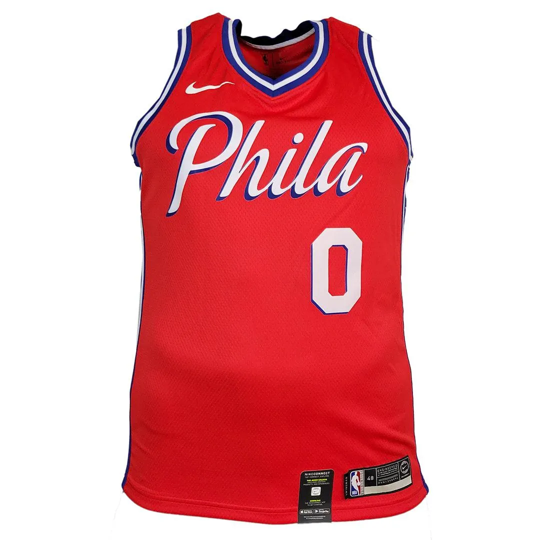 Tyrese Maxey Signed Nike Philadelphia Swingman Jersey (Fanatics)
