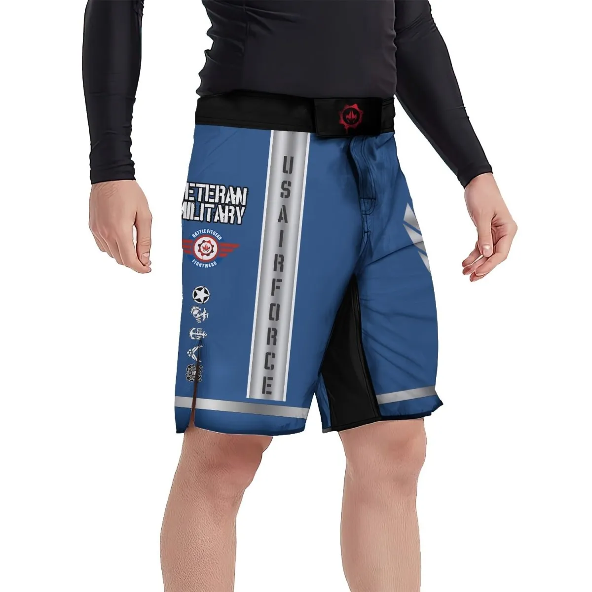 USA Air Force Veteran Military Fight Shorts