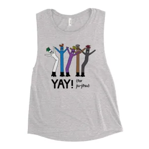 YAY! (for jiu-jitsu) Dancing Balloon Guys Ladies’ Muscle Tank